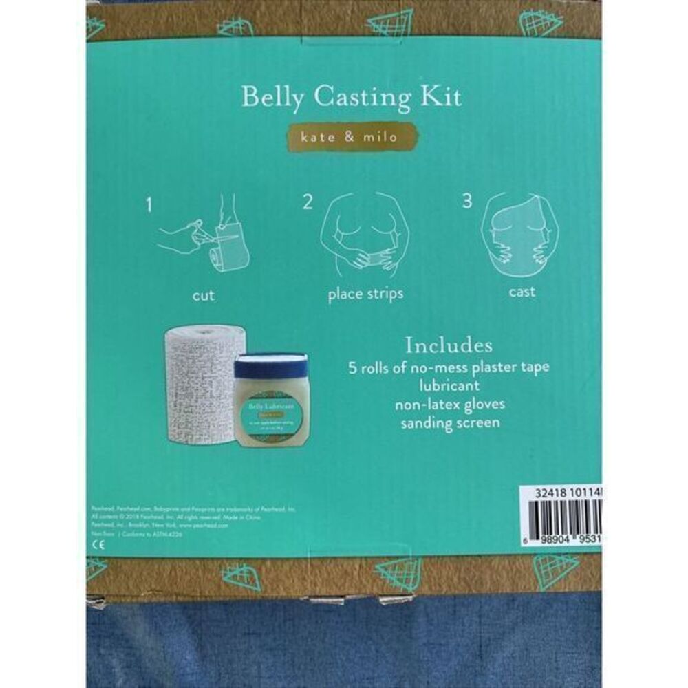 Kate & Milo Belly Casting Kit, Pregnancy Keepsake Making Kit Easy To Make - Picture 3 of 3